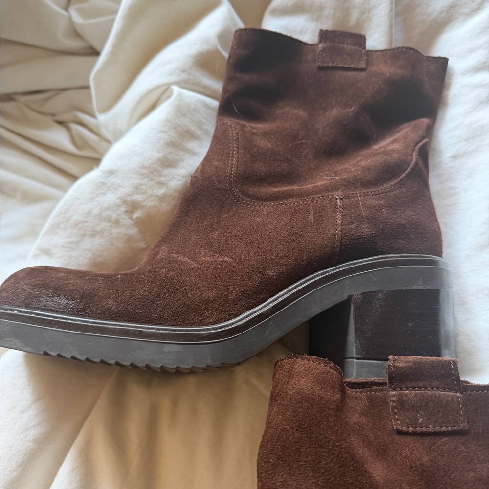 Steve Madden Brown Suede Ankle Boots